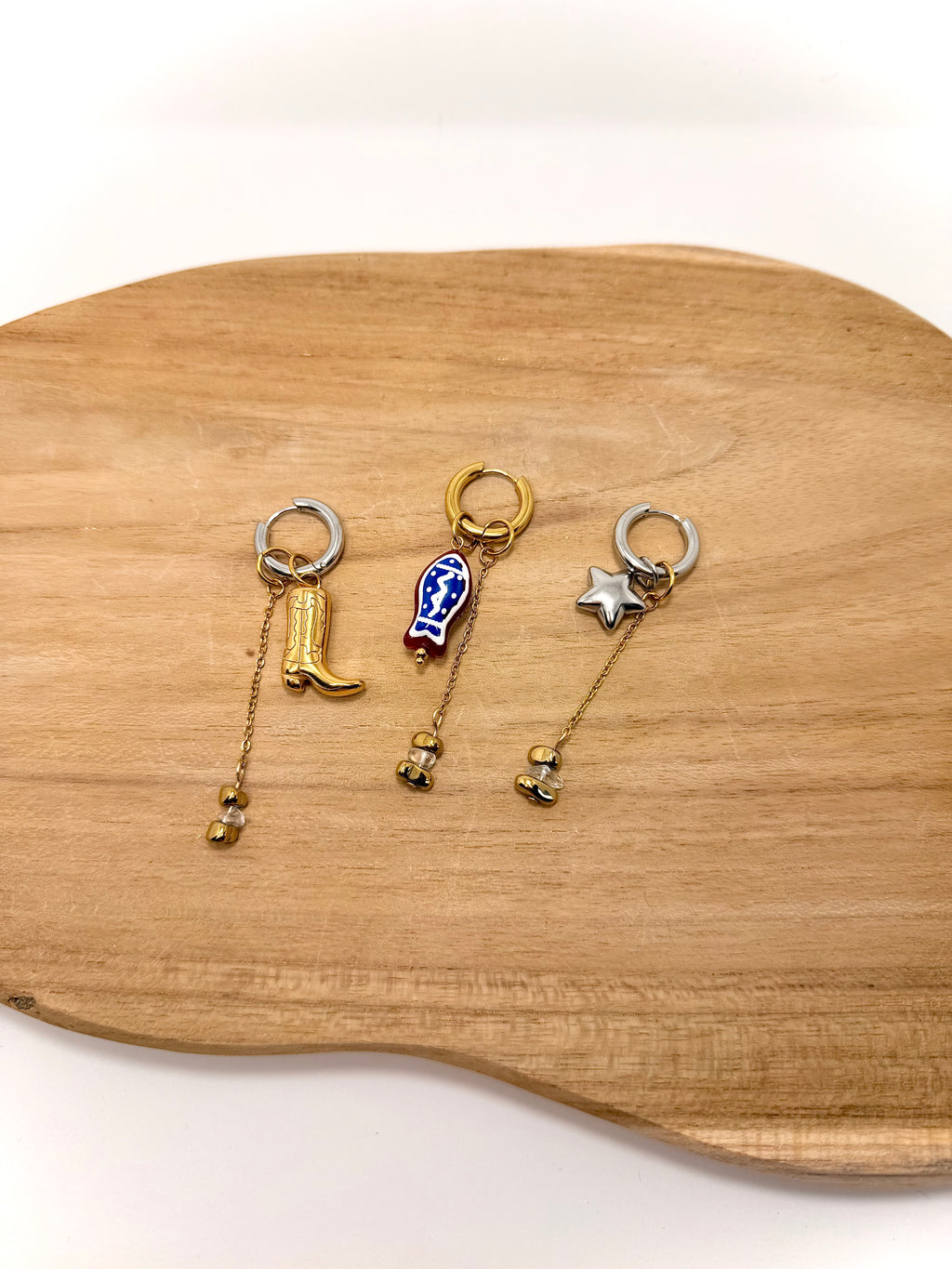 Breloque pour personnaliser ta boucle  en acier inoxydable et breloque en pierres naturelles